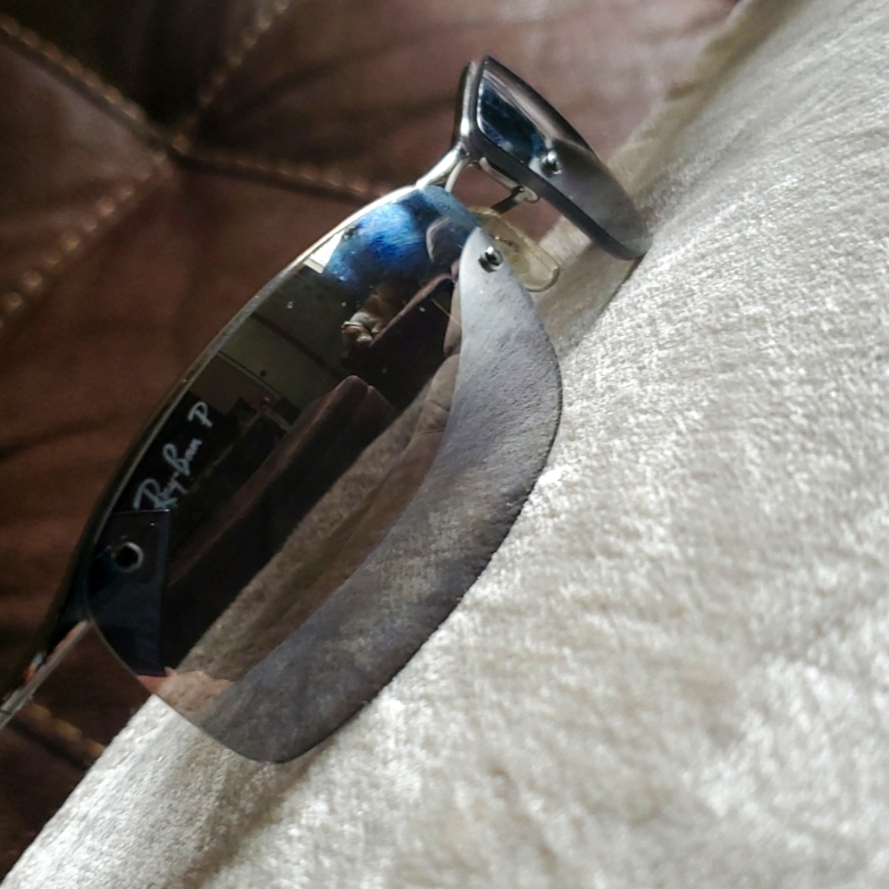 Ray Bans  rb3183 Gunmetal Polarized Silver Mirror sunglasses